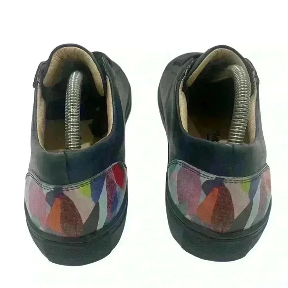 Six Hundred Four  Unisex  Blue Print Leather Sneakers SZ 10 M/ 11.5W/ EUR  43.5 - Picture 6 of 11